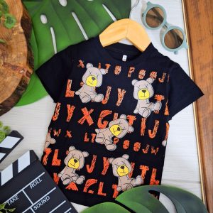 تیشرت تک خرس و حروف