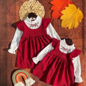 سارافون یقه گلدوزی