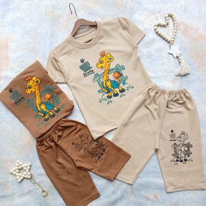 تیشرت شلوارک زرافه