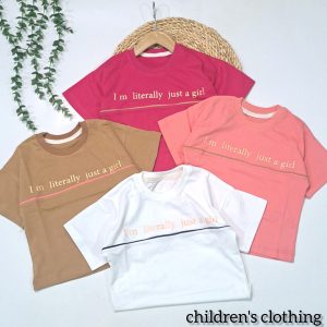 تیشرت دخترانه نوجوان رگه دوزی